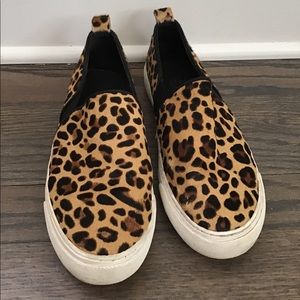 Gap Leopard Print Slip On Sneakers